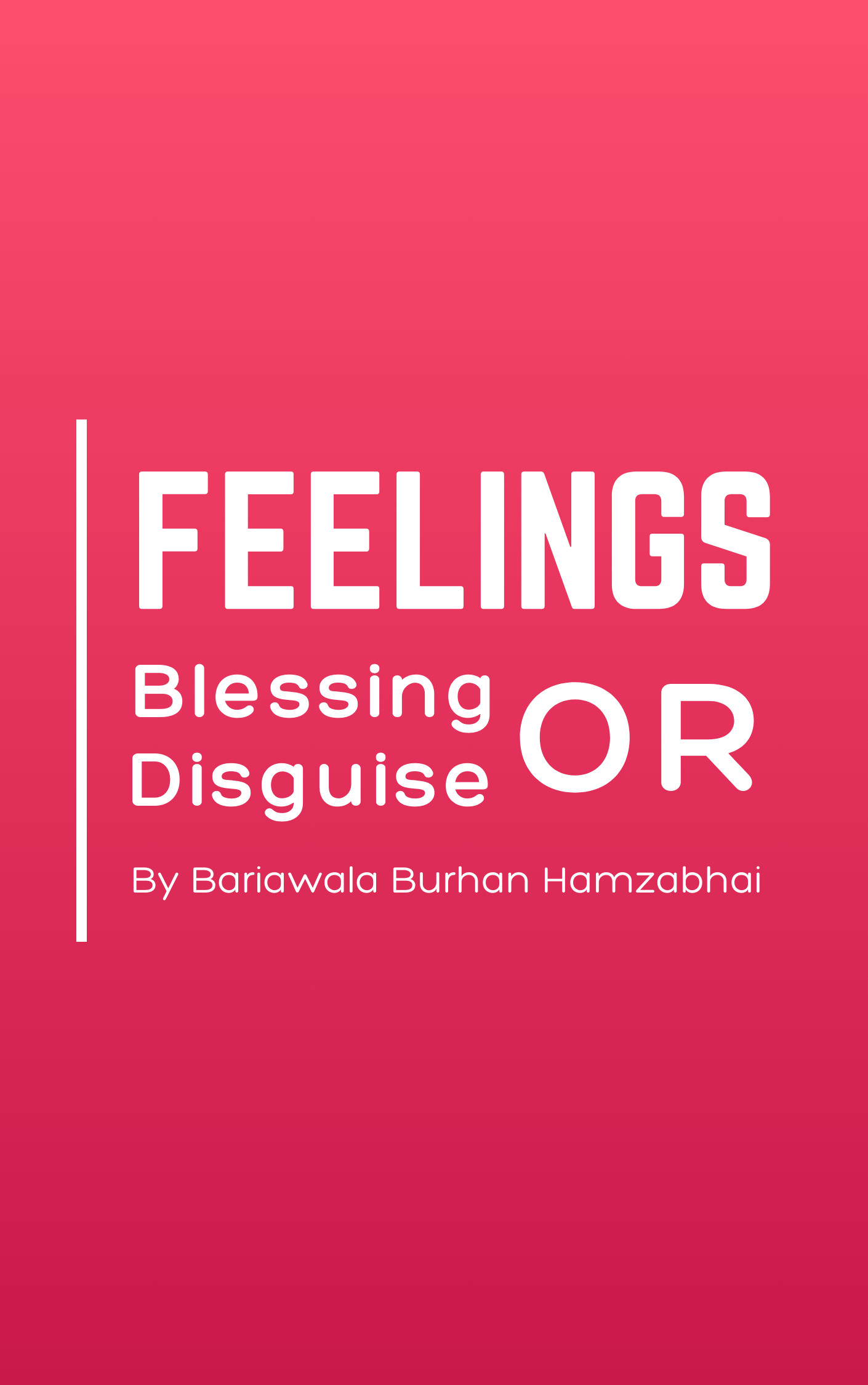 Feelings a book by burhanuddin mulla hamzabhai cover page